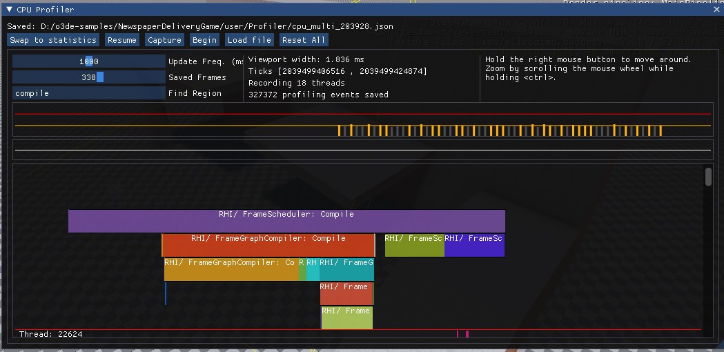 Imgui profiler search