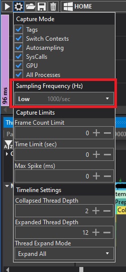 Optick settings