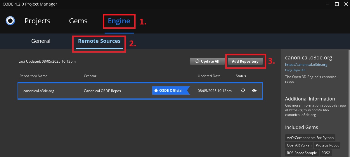 Navigate to remote repository