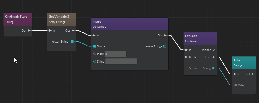 Aligning nodes to the bottom in the Script Canvas Editor using keyboard.